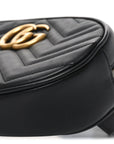 Calfskin Matelasse GG Marmont Belt Bag Black
