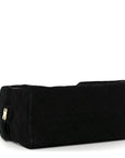Suede Quilted Small CHNL 25 Handbag Black