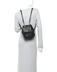 Caviar Quilted Mini Business Affinity Backpack Black