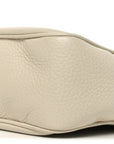 Pebbled Calfskin Small Soho Disco Bag Off White