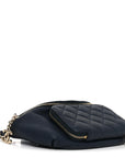 Caviar Quilted Business Affinity Waist Belt Bag Navy