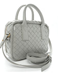 Lambskin Intrecciato Small Getaway Agate Grey