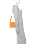 Nappa Maxi Intreccio Cassette Bag Tangerine