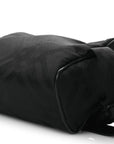 Nylon Jacquard Check Belt Bag Black