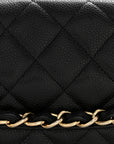 Caviar Maxi Single Flap Black