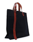 Toile Goeland Vache Hunter Etriviere Shopping Bag Bleu Nuit Rouge H