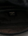 Calf Hair Baguette Black