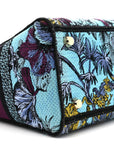 Canvas Toile de Jouy Voyage Embroidered Medium Lady D-Lite Celestial Blue