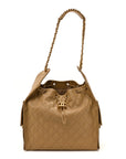 Caviar Quilted Medium CHNL 25 Handbag Dark Beige