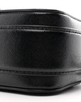 Saffiano Slingshot Shoulder Bag Black