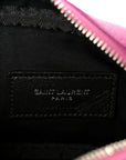 Grain De Poudre Matelasse Monogram Baby Lou Camera Bag Electric Fuxia