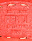 Vitello Granato Camoscio Selleria Macro Stitchings Mini Peekaboo I SEE U Satchel Tullipano