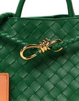 Nappa Intrecciato Small Andiamo Shoulder Bag Jungle