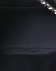 Metallic Caviar Quilted Mini CHNL 25 Handbag Dark Blue