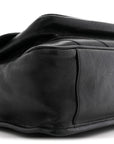 Calfskin Matelasse Monogram Microstud Medium Niki Chain Satchel Black