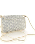 Goyardine Plumet Wallet Clutch White