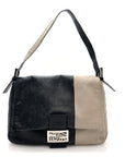 Vitello Bi-Color Mama Baguette Blue Beige