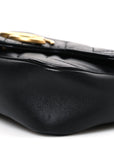 Calfskin Matelasse Super Mini GG Marmont Shoulder Bag Black