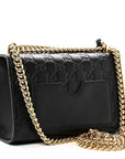 GCCIssima Small Padlock Shoulder Bag Black