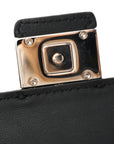 Recycled Fabric Jacquard Vitello Grace FF 1974 Baguette Belt Pouch Tobacco Moro Black