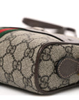 GG Supreme Monogram Web Mini Ophidia Shoulder Bag Brown