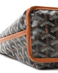 Goyardine Reversible Mini Anjou Black Gold
