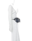 Caviar Quilted Business Affinity Waist Belt Bag Navy