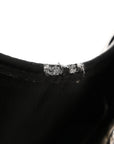 PVC Thread Woven Medium Boy Flap Black