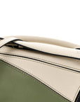 Calfskin Mini Puzzle Bag Soft White Rosemary