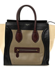 Smooth Calfskin Mini Tri-Color Luggage Grey