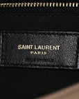 Lambskin Quilted Small Loulou Puffer Monogram Chain Satchel Dark Beige