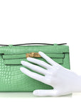 Matte Alligator Kelly Pochette Vert Comics