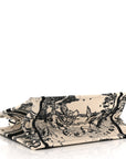 Canvas Embroidered Small Zodiac Toile De Jouy Book Tote Latte