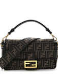 Fabric Jacquard FF 1974 Medium Baguette Tobacco Moro Black