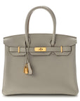 Togo Birkin 30 Gris Perle