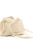 Nappa Intrecciato Concert Pouch Sea Salt