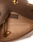 Calfskin Matelasse Super Mini GG Marmont Shoulder Bag Porcelain Rose