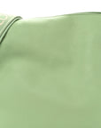 Nappa Calfskin Flamenco Knot Clutch Green