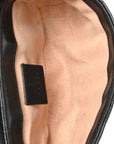 Calfskin Matelasse Aria Super Mini GG Marmont Shoulder Bag Black