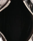Metallic Agneau Arena Le Cagole Shoulder Bag XS Dark Bronze