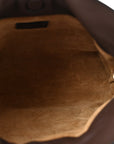 Calfskin Mini Flamenco Knot Bag Chocolate