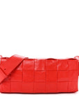 Paper Calfskin Intrecciato Stretch Cassette Bright Red
