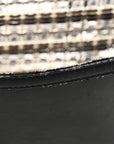 PVC Thread Woven Medium Boy Flap Black