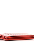 Nappa Intrecciato Continental Wallet on Chain Red