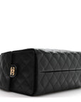 Caviar Quilted Small CHNL 25 Handbag Black