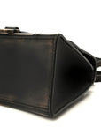 Used Calfskin Small Hourglass Top Handle Bag Brown