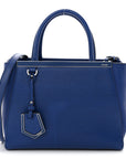 Vitello Elite Petite 2Jours Tote Blue Neon
