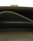 Box Calfskin Teen Classic Box Flap Bag Dark Olive