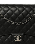 Caviar Quilted Maxi Double Flap Black