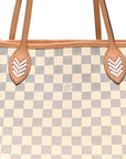 Damier Azur Braided Neverfull MM Orange